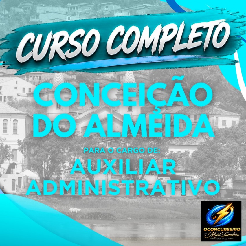 CURSO EAD - CONCEI��O DO ALMEIDA - AUXILIAR ADMINISTRATIVO