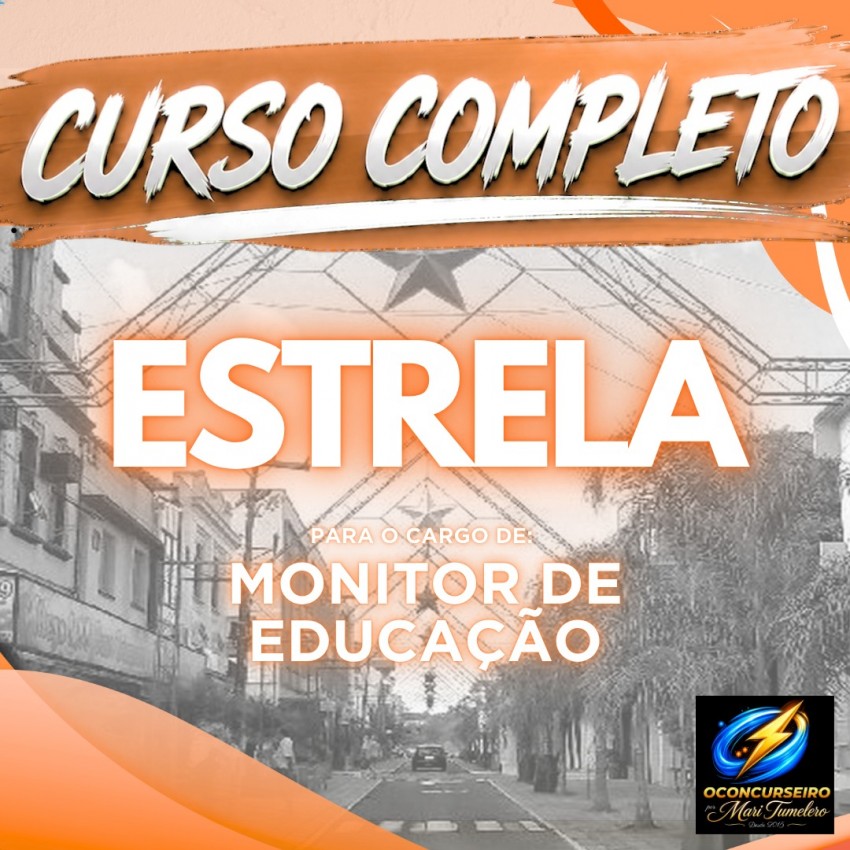 CURSO EAD - ESTRELA - MONITOR DE EDUCA��O