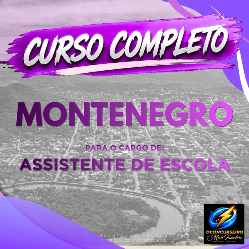 CURSO EAD - MONTENEGRO - ASSISTENTE DE ESCOLA