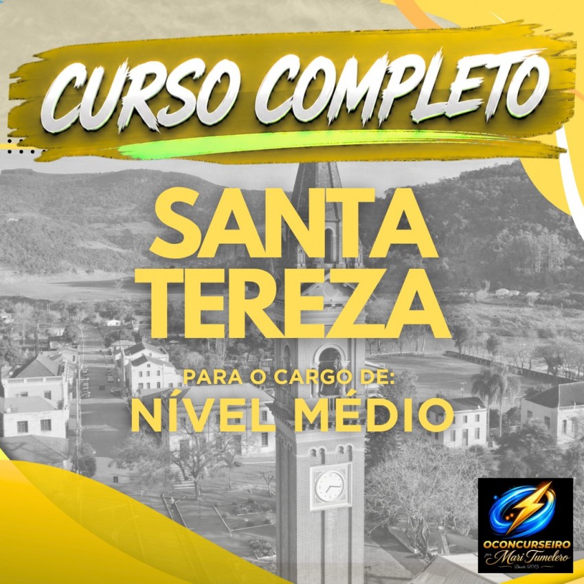 CURSO EAD - SANTA TEREZA - N�VEL M�DIO