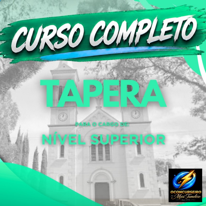 CURSO EAD - TAPERA - NIVEL SUPERIOR