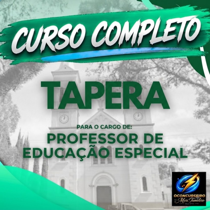 CURSO EAD - TAPERA - PROFESSOR AEE