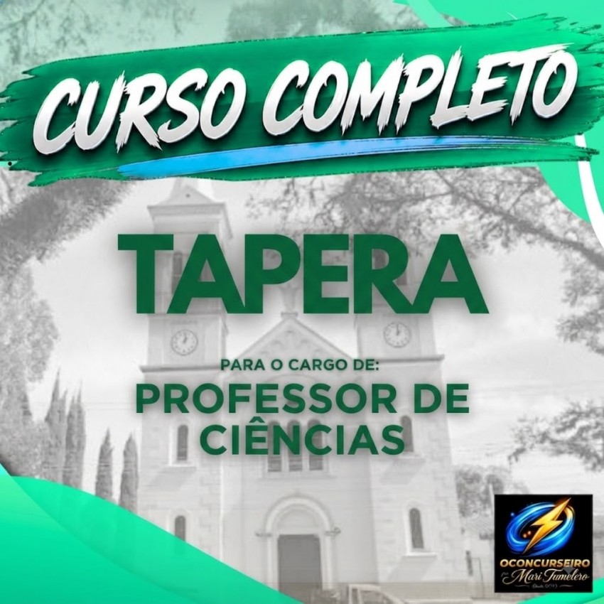 CURSO EAD - TAPERA - PROFESSOR CI�NCIAS