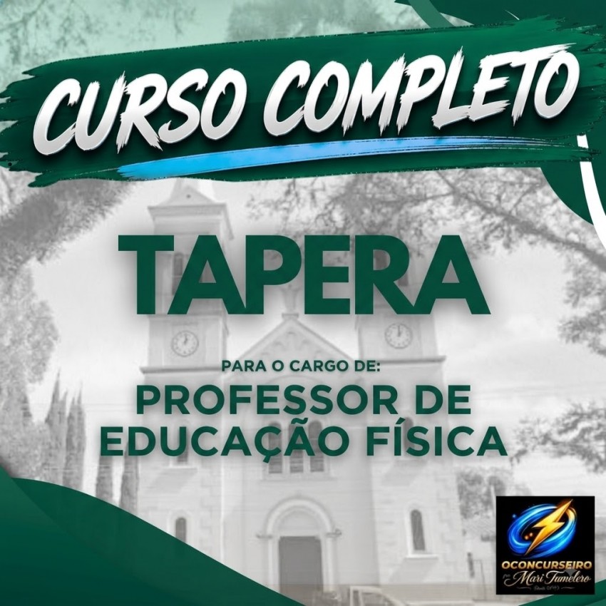 CURSO EAD - TAPERA - PROFESSOR ED. F�SICA