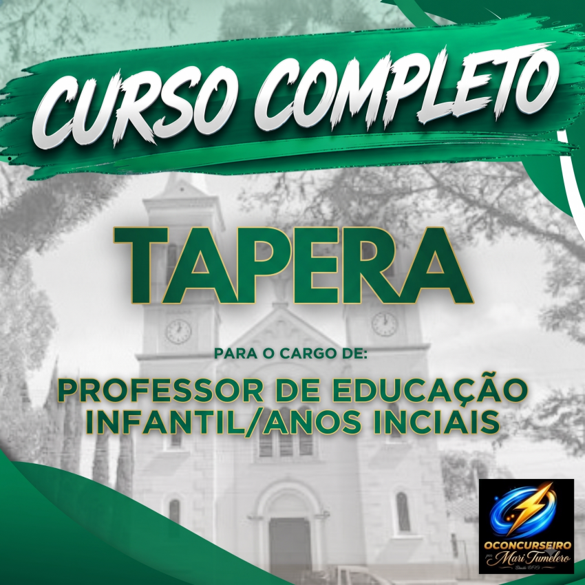 CURSO EAD - TAPERA - PROF ED INFANTIL/ANOS INICIAIS