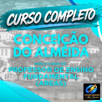 CURSO EAD - CONCEI��O DO ALMEIDA - PROFESSOR ENS FUNDAMENTAL (�REAS)