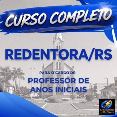 CURSO EAD - REDENTORA - PROFESSOR DE ANOS INICIAIS