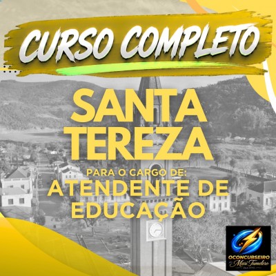 CURSO EAD - SANTA TEREZA - ATENDENTE DE EDUCA��O