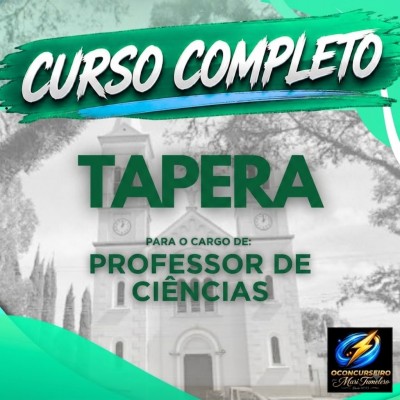CURSO EAD - TAPERA - PROFESSOR CI�NCIAS